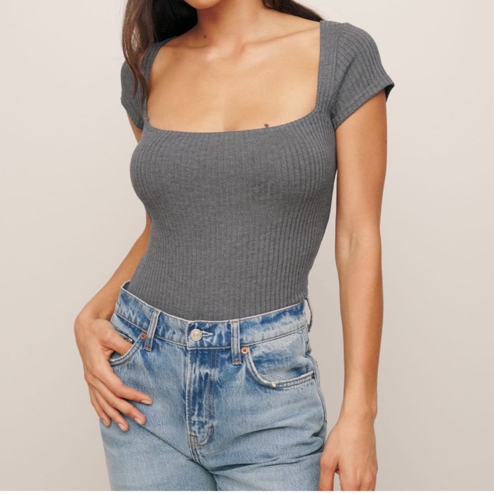Brand New Reformation Bardot Knit Top